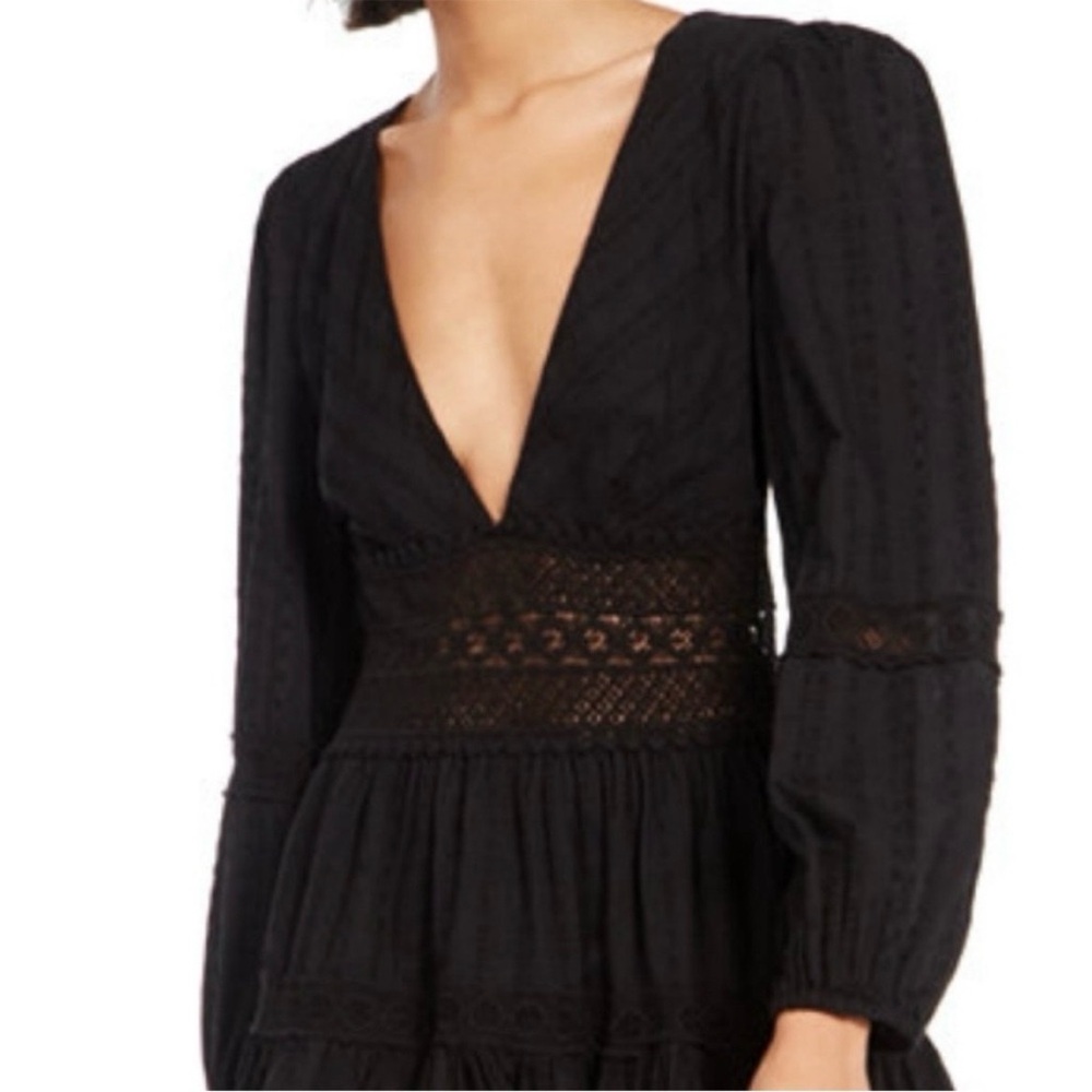 Free People The Delightful Dress Mini Crochet 0 XS Boho Date Night Valentine - Picture 2 of 11